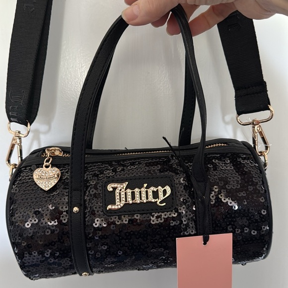 Juicy Couture Black Sequin Crossbody Bag - Picture 5 of 6